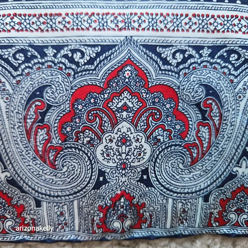 Silk Neckerchief Hand Rolled Edges